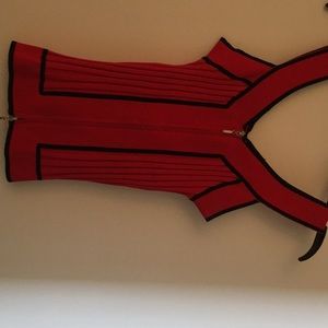 Cache zipper front knit top. XS.